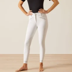 Ariat Reithosen- & Leggings|Turnierbekleidung*Tri Factor Grace Knee Patch Breech WHITE