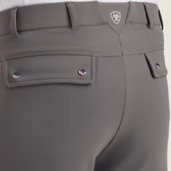 Ariat Reithosen*Tri Factor Grip Knee Patch Breech PLUM GREY