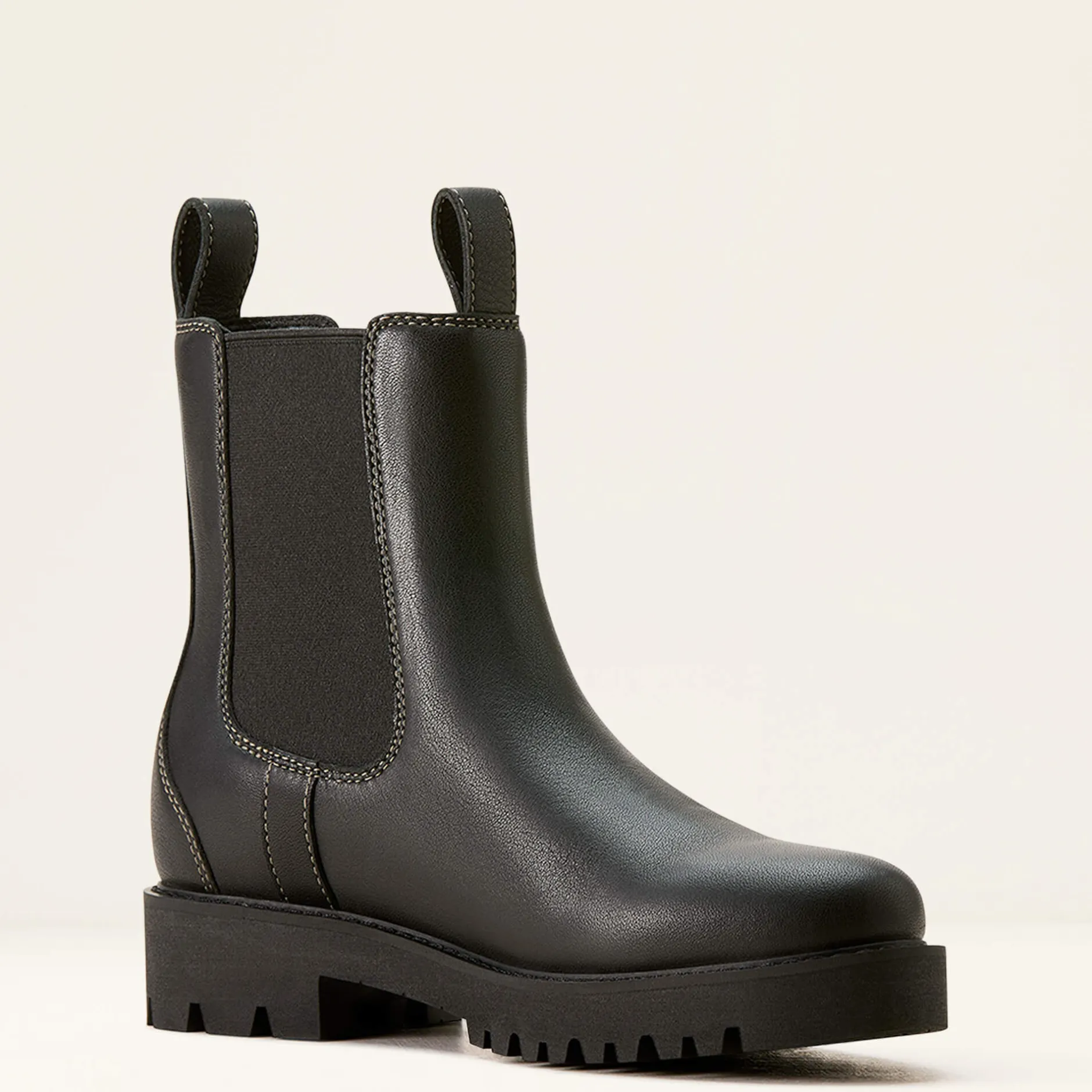 Ariat Wasserdichte Schuhe|Country*Wexford Lug Mid Waterproof Chelsea Boot JET BLACK