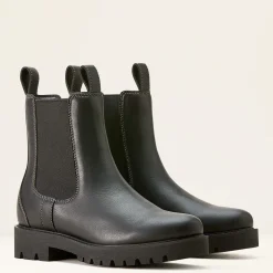 Ariat Wasserdichte Schuhe|Country*Wexford Lug Mid Waterproof Chelsea Boot JET BLACK