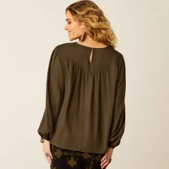 Ariat Westernhemden|Oberteile & T-Shirts*Wisteria Top CROC JACQUARD