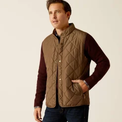 Ariat Oberbekleidung*Woodside Quilted Gilet CAMEL HERRINGBONE