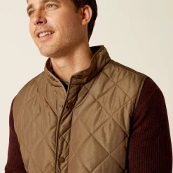 Ariat Oberbekleidung*Woodside Quilted Gilet CAMEL HERRINGBONE