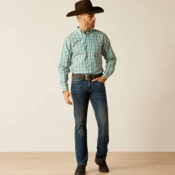 Ariat Westernhemden|Oberteile & T-Shirts*Wrinkle Free Gordie Fitted Western Shirt TEAL