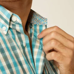 Ariat Westernhemden|Oberteile & T-Shirts*Wrinkle Free Gordie Fitted Western Shirt TEAL