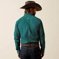 Ariat Westernhemden|Oberteile & T-Shirts*Wrinkle Free Grover Fitted Western Shirt DEEP TEAL